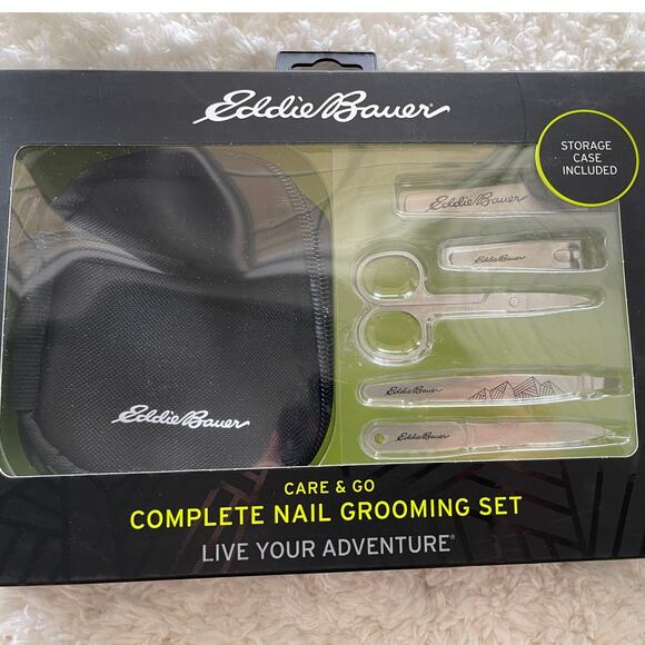 Eddie Bauer Care & Go Complete Nail Grooming Set with Storage Men's NEW - Picture 3 of 7